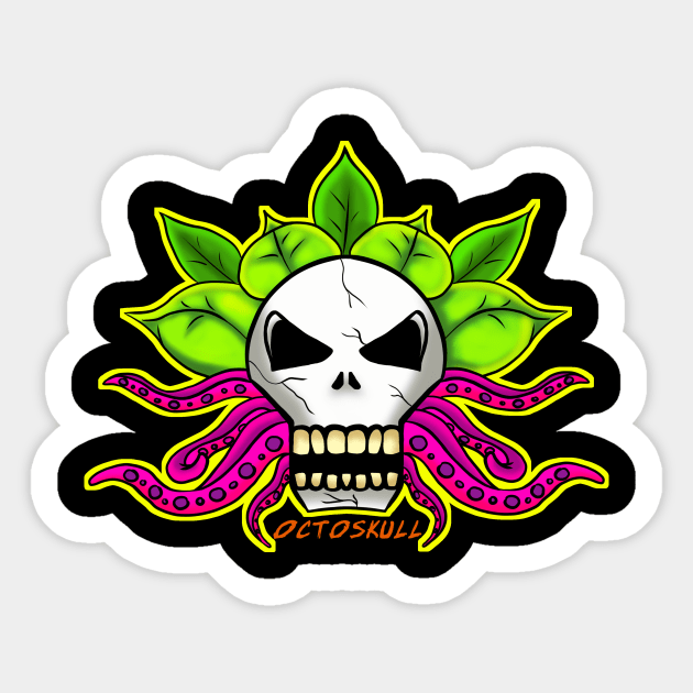 Octoskull Sticker by corky225